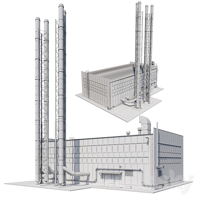 boiler house 3D Model
