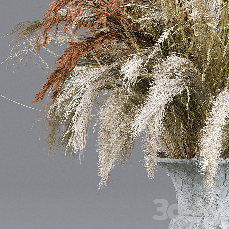 Bouquet Collection 13 – Decorative Dried Branches and Pampas 3DS Max Model - thumbnail 2