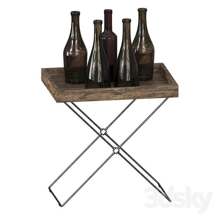 Bottle set with table Free Download