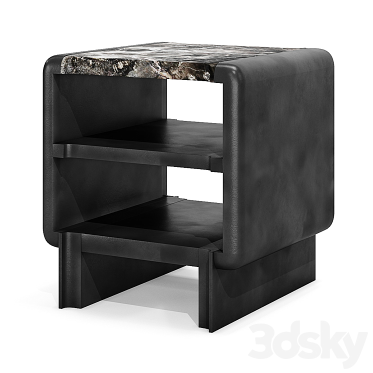 Bedside table \/ Thierry Lemaire – So Black 3DS Max - thumbnail 1