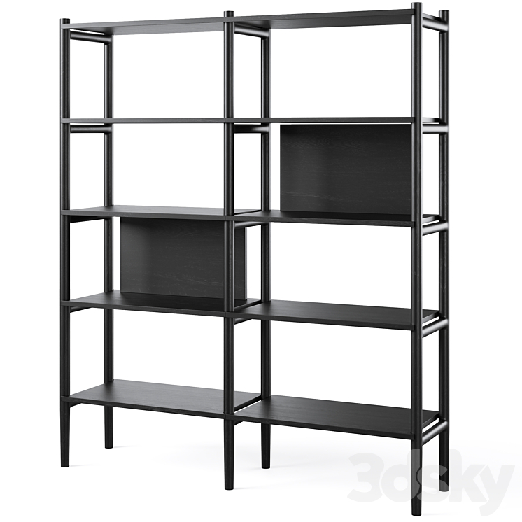 Bookcase HOLTON by Rowico Home 3DS Max Model - thumbnail 2