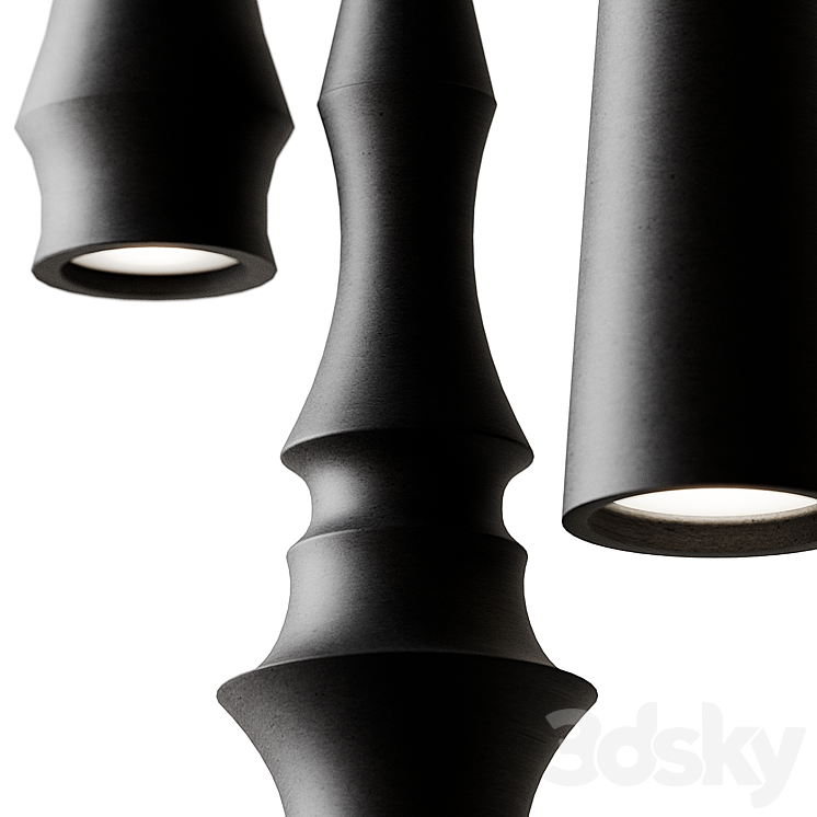 SLEND Pendant 01-02-03 from Bover 3D Model