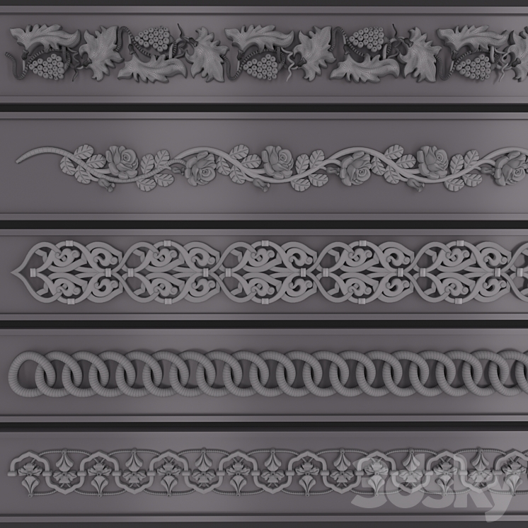 Trim Ornament 121 3D Model Free