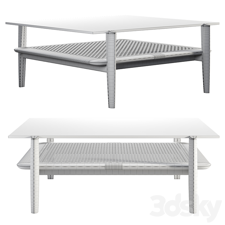 Tangali Coffee Table 3D Model Free