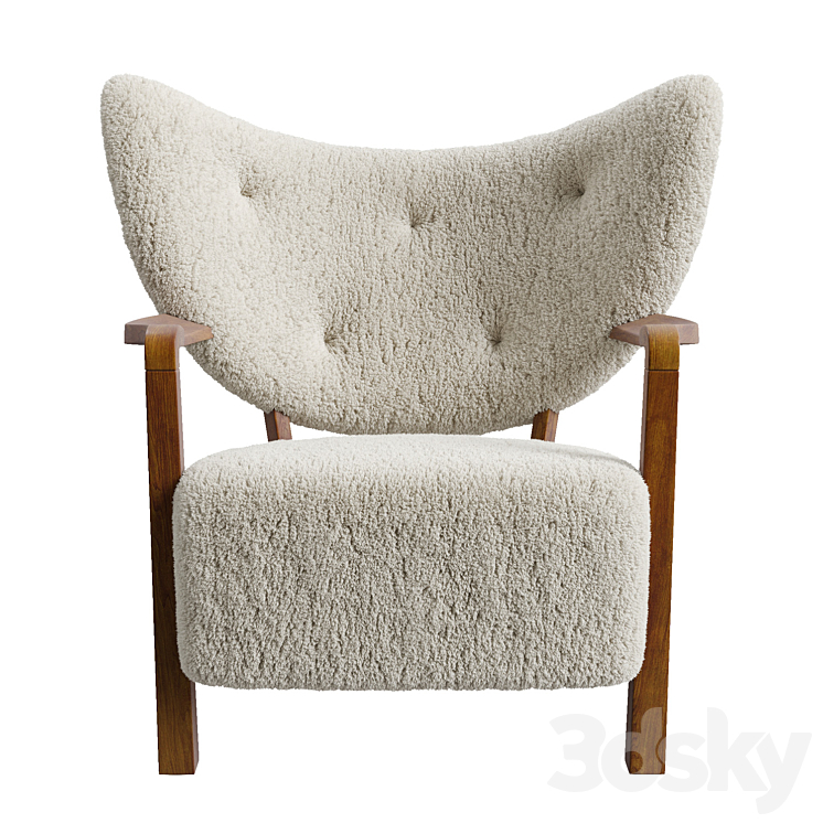 &Tradition Wulff Armchair 3DS Max Model - thumbnail 2