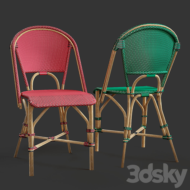 Riviera Dining Chair 3D Model Free