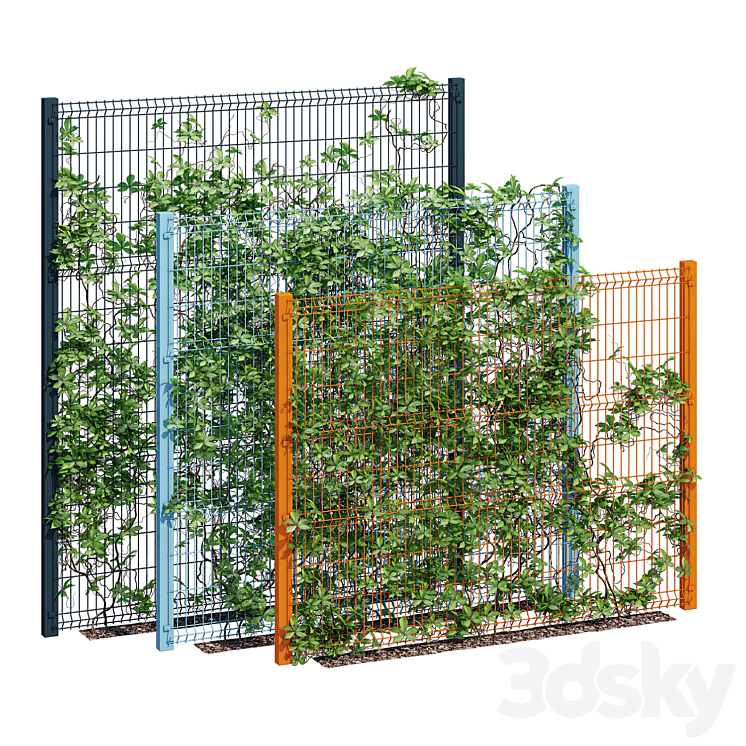 ivy wall eight 3D Model