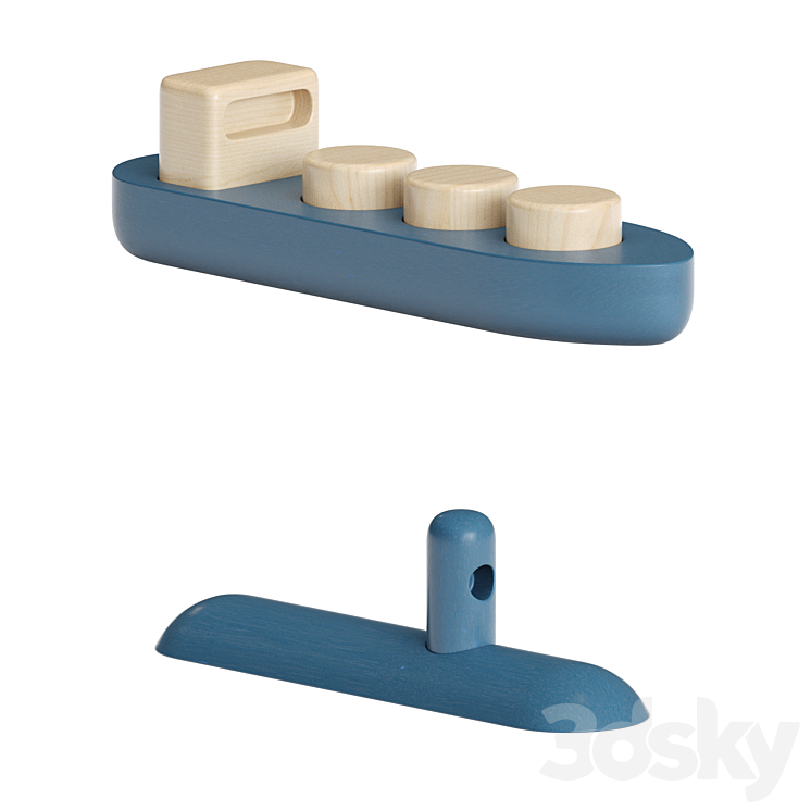 Toys Permafrost Shipping Complete Set 3D Model