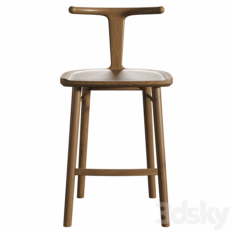 Oxbend Stool 3DS Max - thumbnail 2