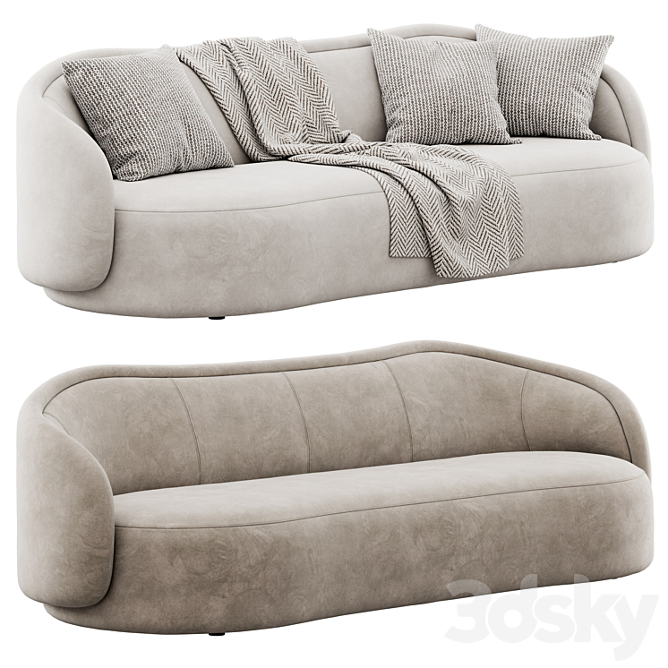Pia sofa by Christophe Delcourt 3DS Max - thumbnail 1