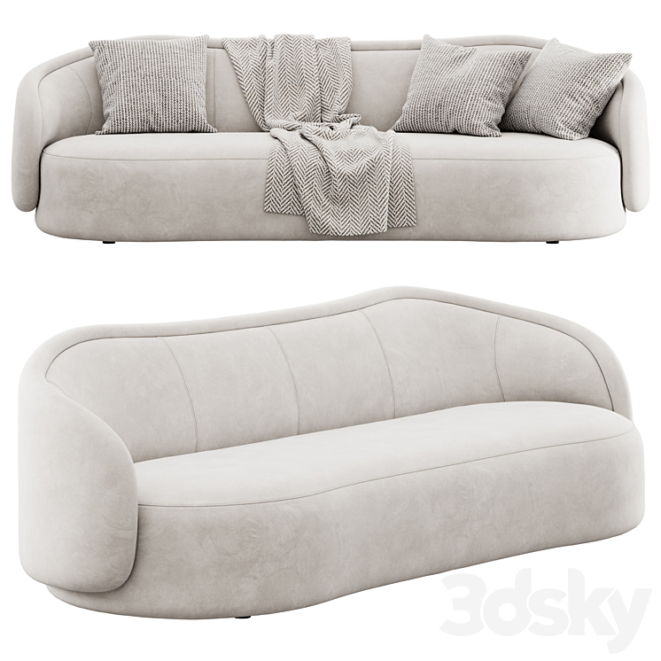 Pia sofa by Christophe Delcourt 3DS Max - thumbnail 2