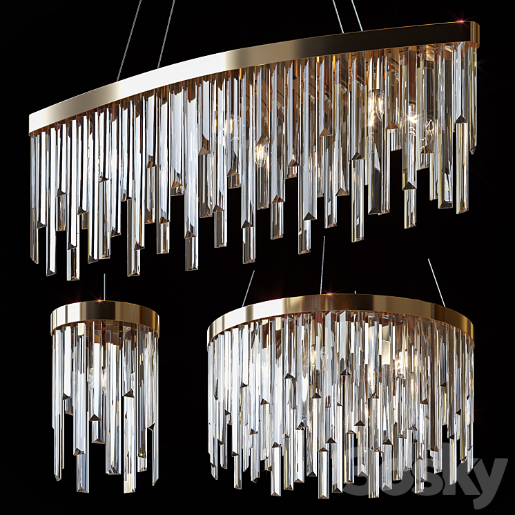 Hanging chandeliers Chandelier Pendant light 3D model