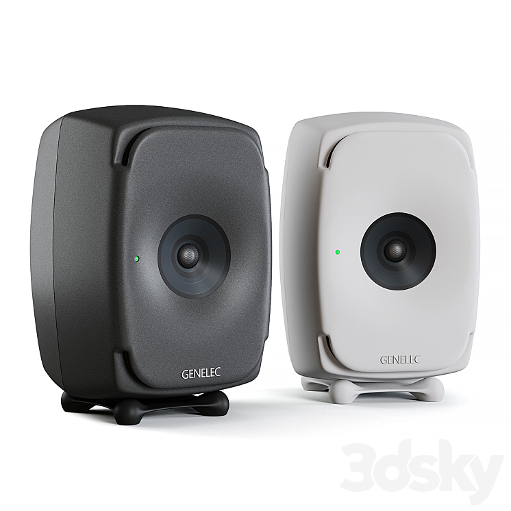 Genelec 8341 The Ones studio speakers 3D Model