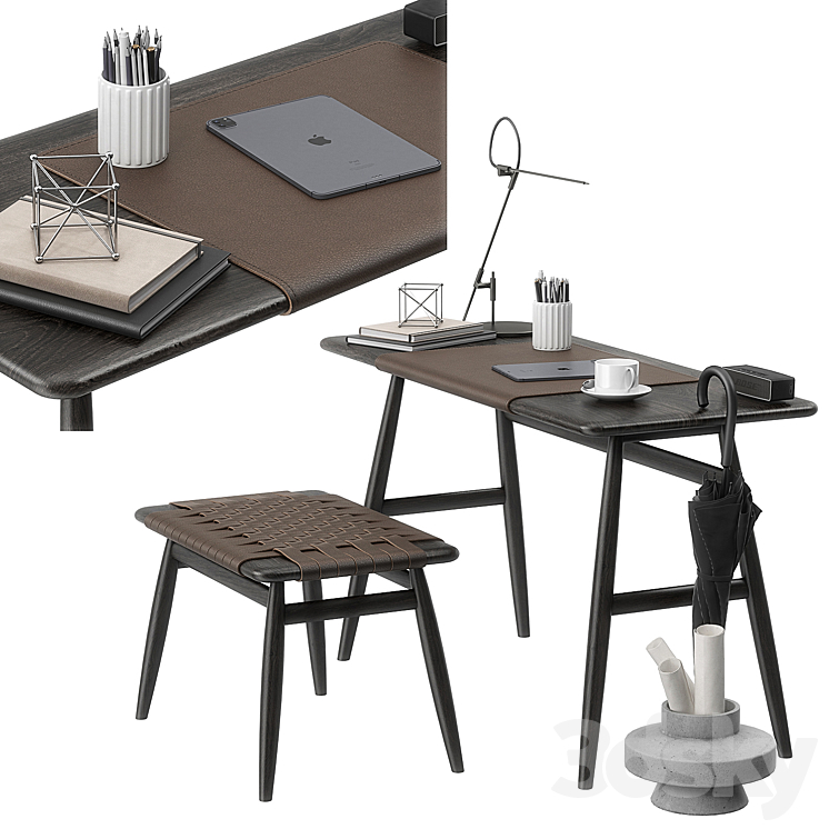 Mo Bridge desk set 3D Model