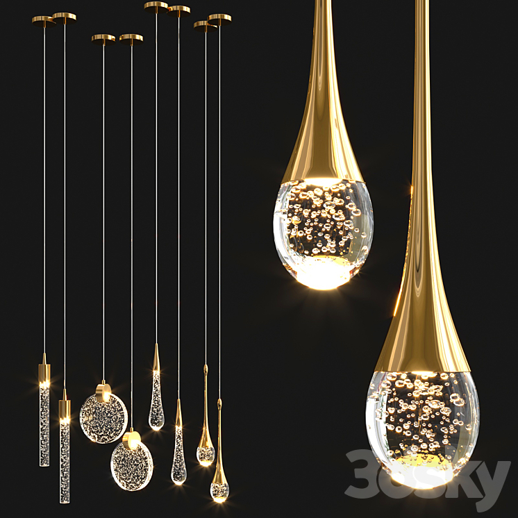Aliexpress Puzirik Hanging Lamps 3D Model Free