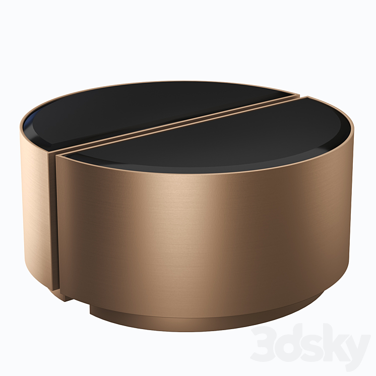 ASTRA SET OF 2 copper Side table Eichholtz 3DS Max Model - thumbnail 1