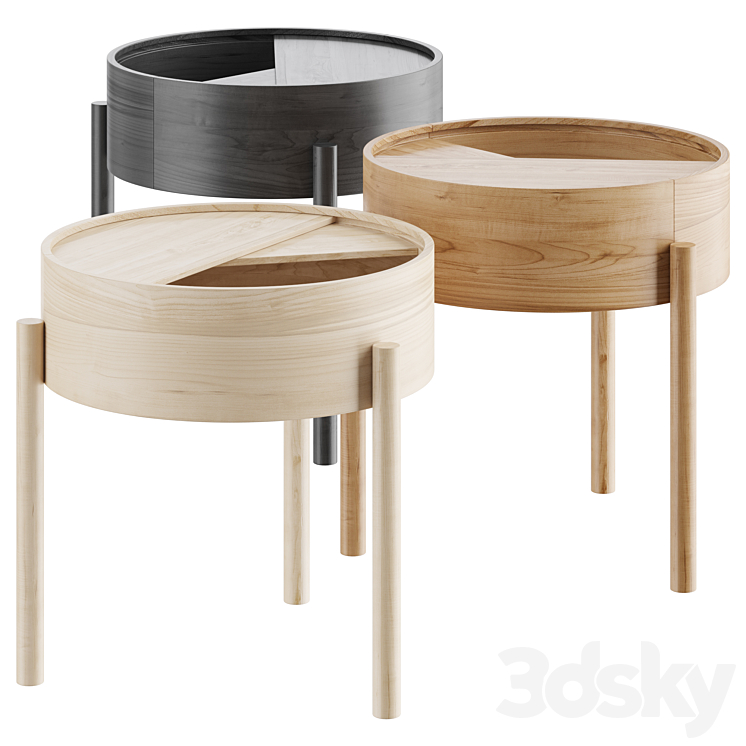 ARC SIDE TABLE 3DS Max - thumbnail 2