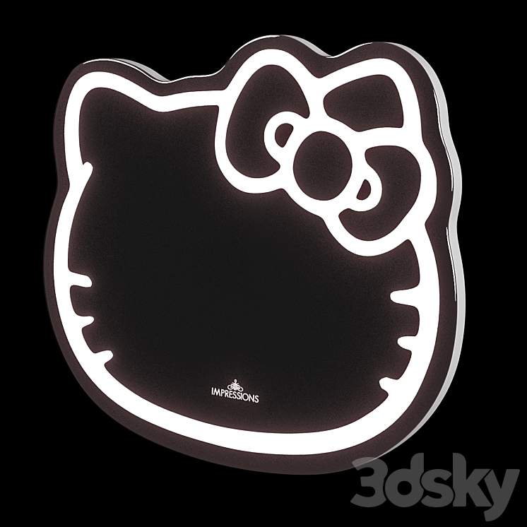 Hello Kitty LED Mirror 3DS Max - thumbnail 2
