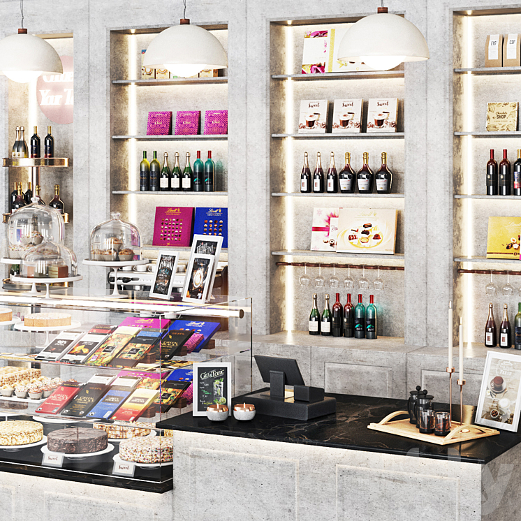 Cafe07 3D Model Free