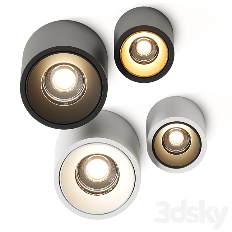 Delta Light Boxy R Spotlights 3D Model Free