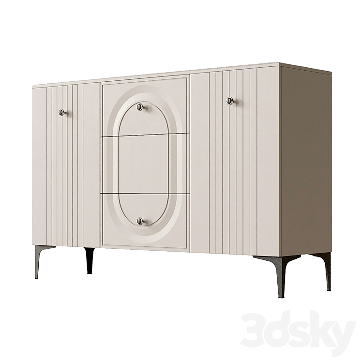 Chest of drawers Constance 3DS Max Model - thumbnail 1