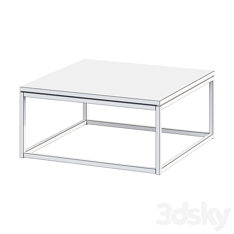 Coffee table ETHNICRAFT THIN SALONTAFEL coffee table 3D Model