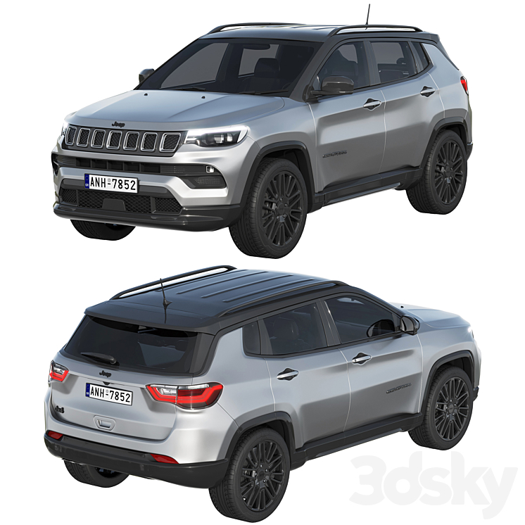 Jeep Compass 2022 3D Model Free