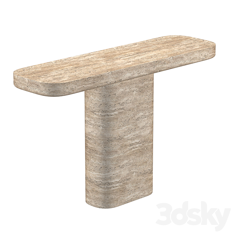 VITOLO CARVED CONSOLE TABLE 3DS Max - thumbnail 2