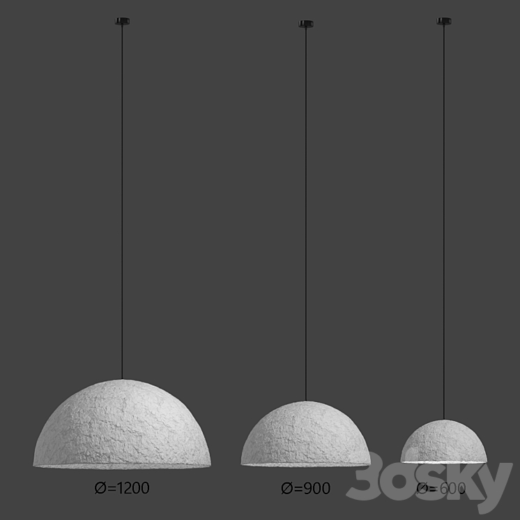 Pendant lamp Kupol by Tayga Design 3DS Max Model - thumbnail 2