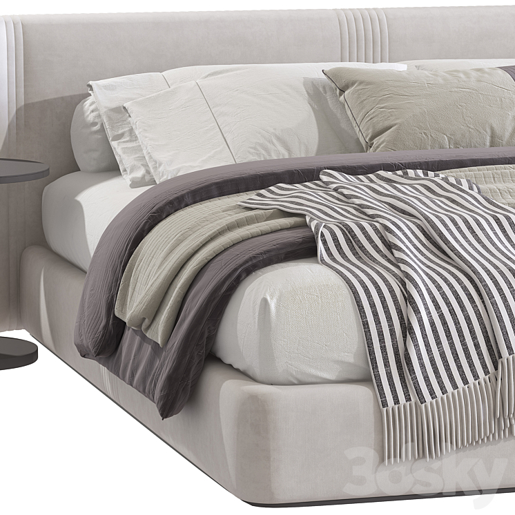 Double bed 96. 3DS Max Model - thumbnail 2