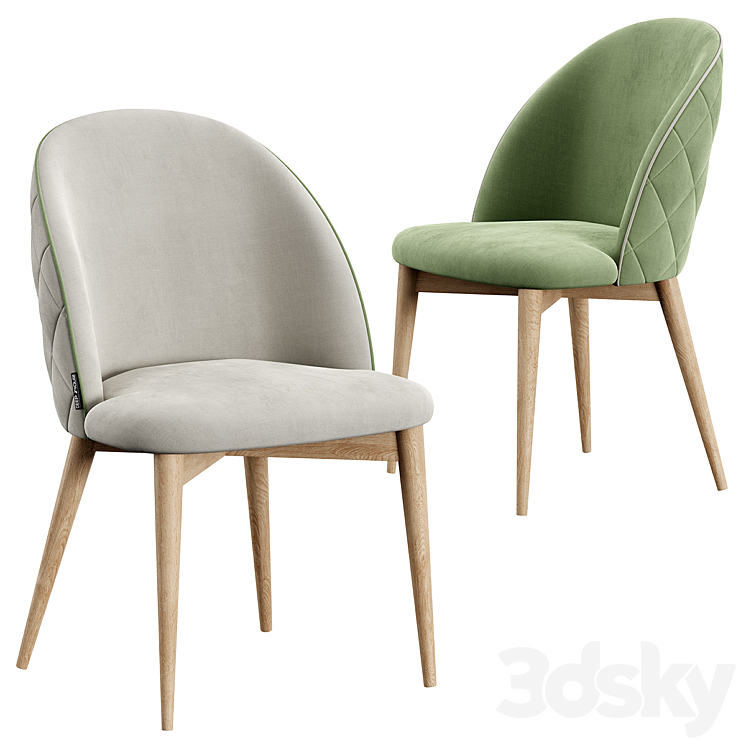 Dijon Chair HER 042 G Table 3DS Max Model - thumbnail 2