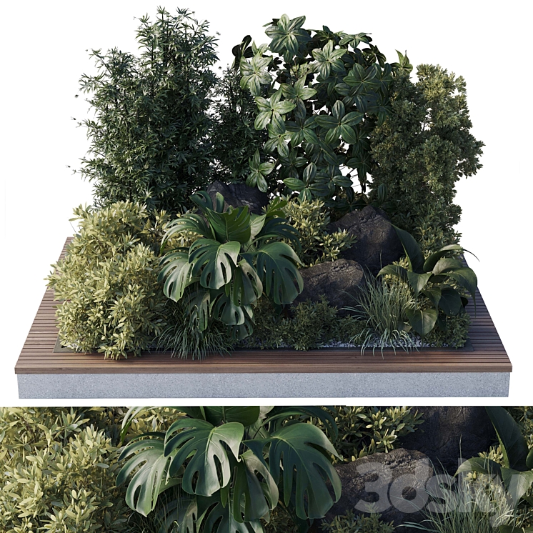 Collection outdoor indoor 101 pot plant 3DS Max Model - thumbnail 1
