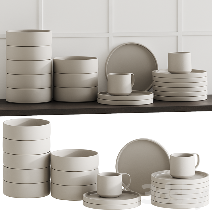 Tableware 03 3D Model Free