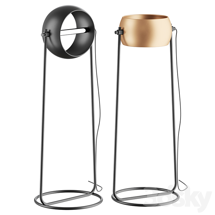 Globe Floor Lamp 3D Model Free