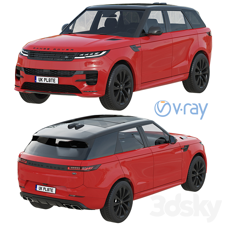 Land Rover Range Rover Sport 2023 3D Model Free
