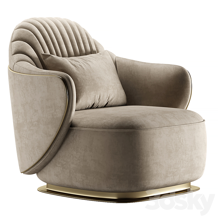 ADELE chair 3DS Max Model - thumbnail 1