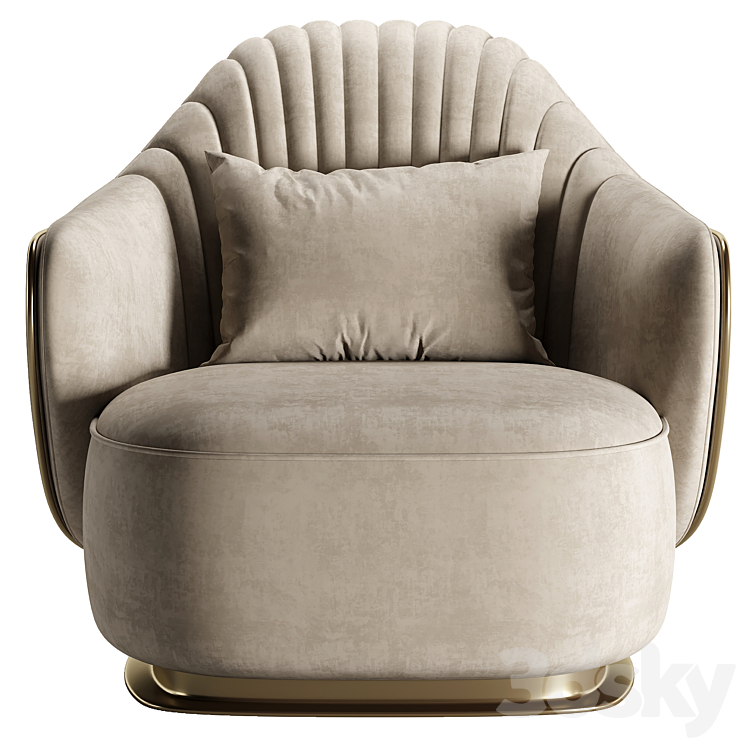 ADELE chair 3DS Max Model - thumbnail 2