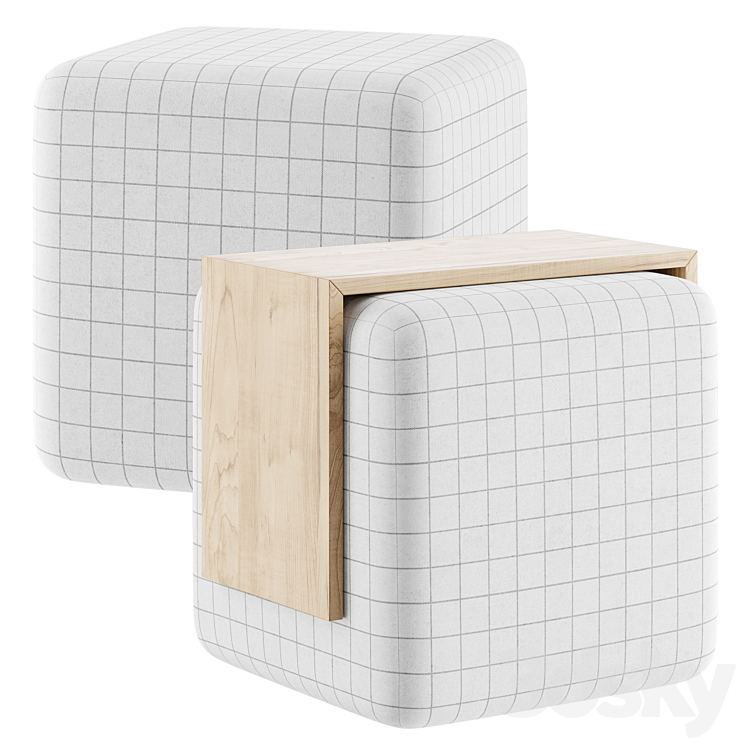 Foot table Hazel 3D Model
