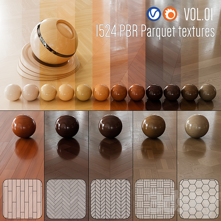 Wood Floor Set 01 Free Download