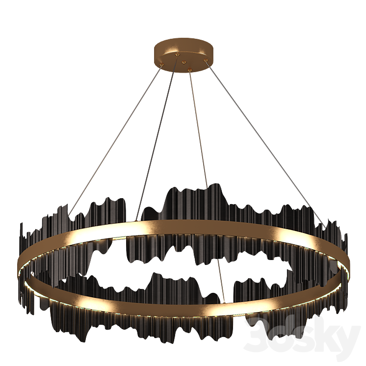 Nera Modern Ring Chandelier 3DS Max - thumbnail 1