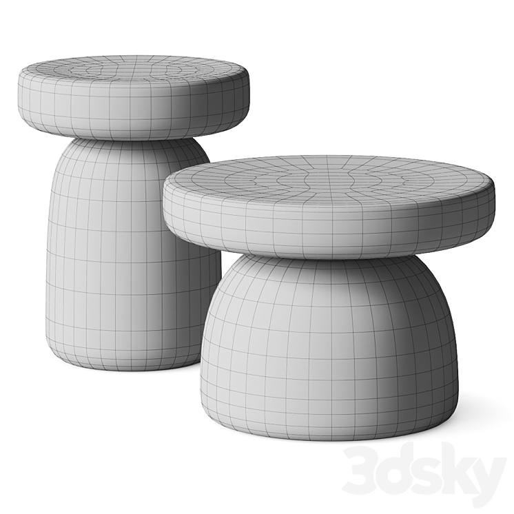 Miniforms Tototo Coffee Tables 3DS Max - thumbnail 2