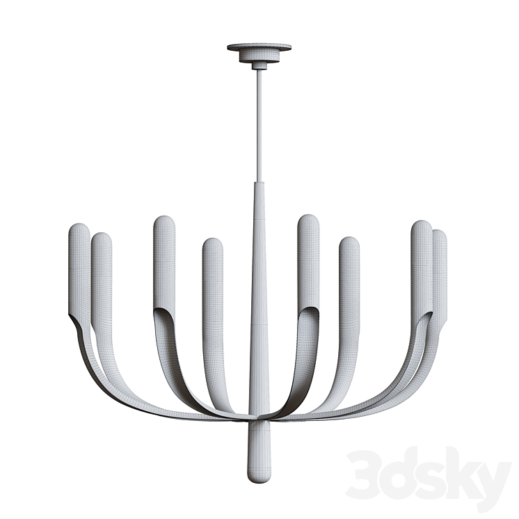 Verso Large Chandelier 3DS Max - thumbnail 2