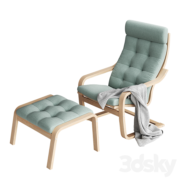 Armchair POANG by IKEA 3D Model