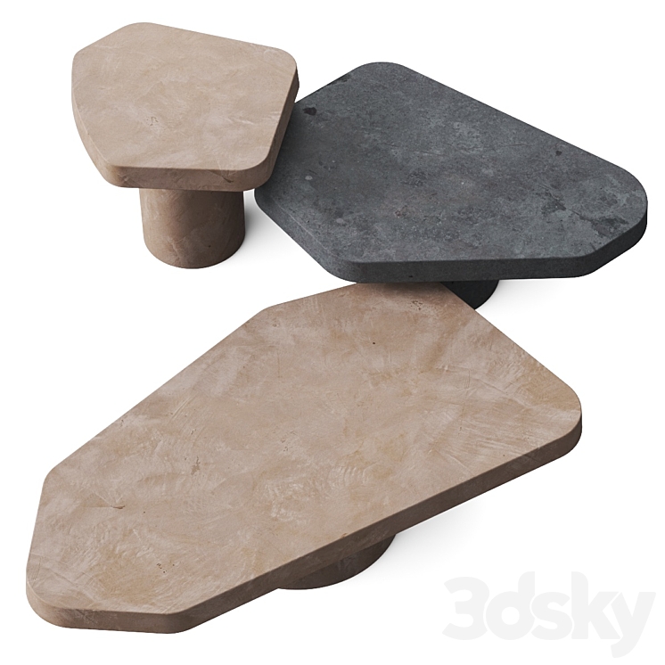 Baxter Bao Coffee Tables 3D Model