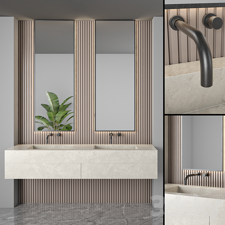 Bathroom furniture set 52 Free Download