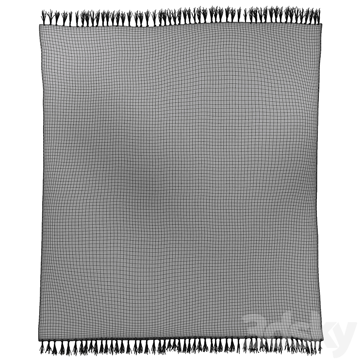 Checkerboard Hilo Tufted Rug 3DS Max - thumbnail 2