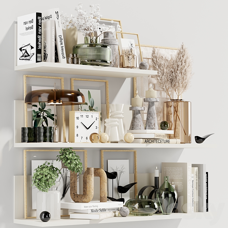 Decorative set 7 3D Model Free