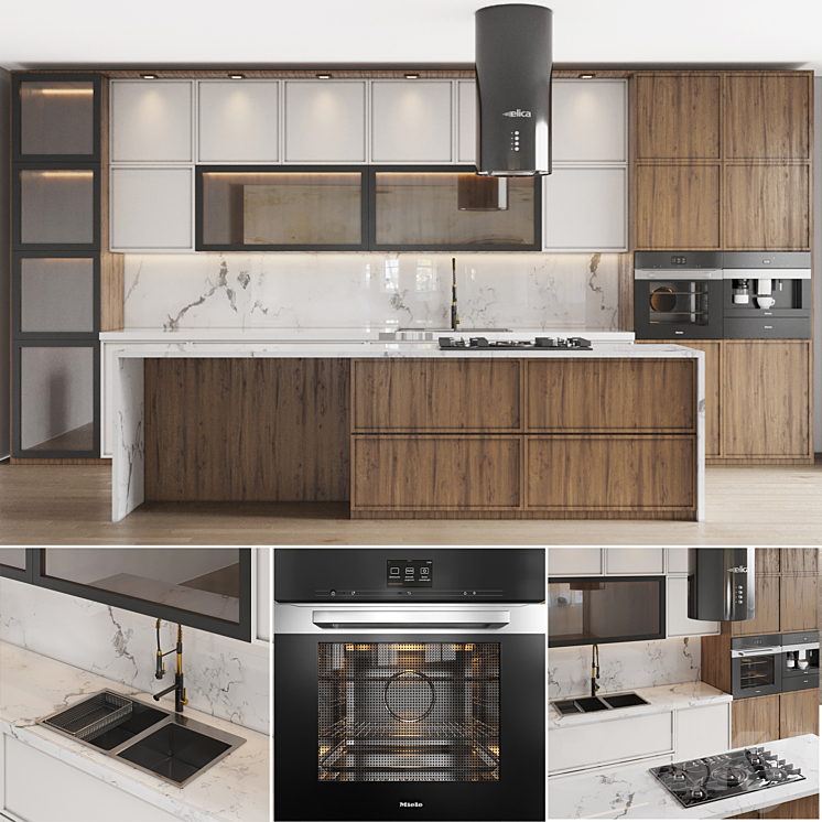 Kitchen 036 3DS Max Model - thumbnail 1