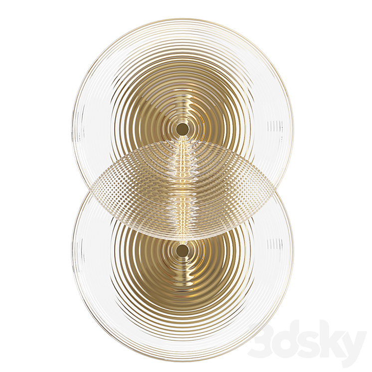Tracy glover studio Double Rondel Sconce 3DS Max Model - thumbnail 1
