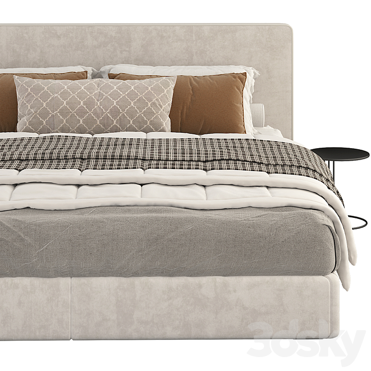 Poliform bruce bed 3D Model Free